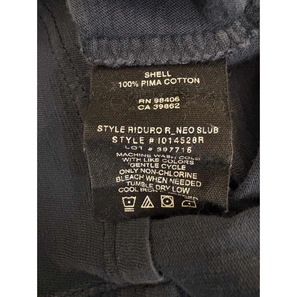 Theory Luxe Jersey Cotton Navy Button up Long Sleeve Minimalist luxury - Picture 5 of 6